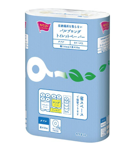 カウネット　 再生トイレットペーパー　ダブル　５０ｍ　６個