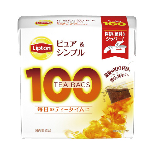 キーコーヒー ピュア＆シンプルティー　紅茶ティーバッグ　１００バッグ入