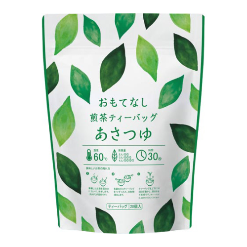 カネイ一言製茶 カウネット×カネイ一言製茶　おもてなし用　緑茶ティーバッグ　あさつゆ